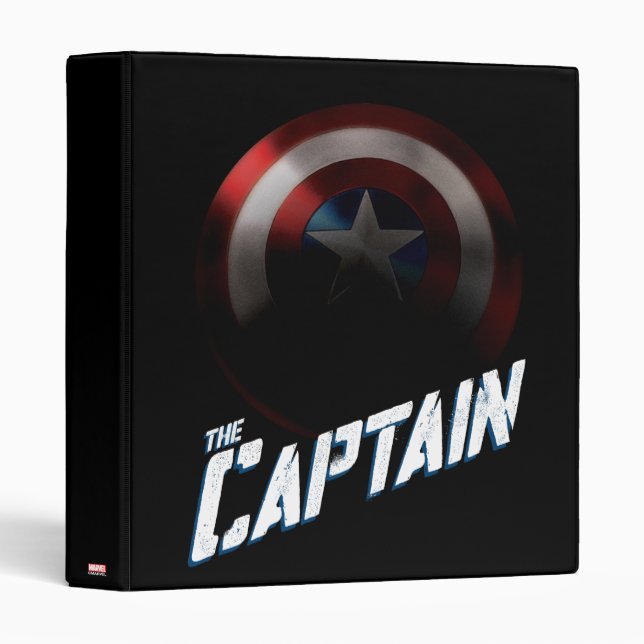 Avengers Classics | Captain America Bold Graphic 3 Ring Binder (Front/Spine)