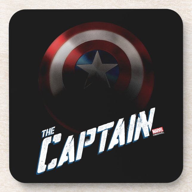 Avengers Classics | Captain America Bold Graphic Beverage Coaster (Front)