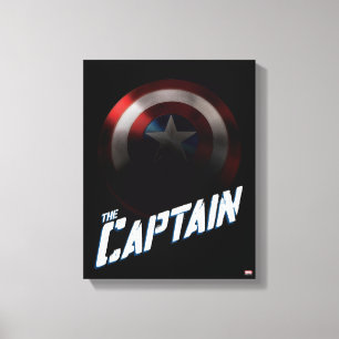 Avengers Classics   Captain America Bold Graphic Canvas Print