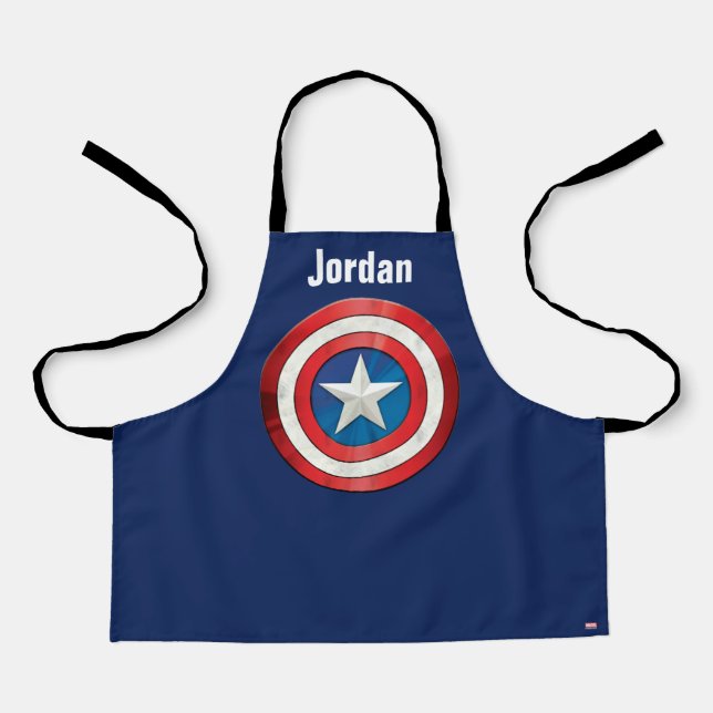 Avengers Classics | Captain America Brushed Shield Apron (Front)