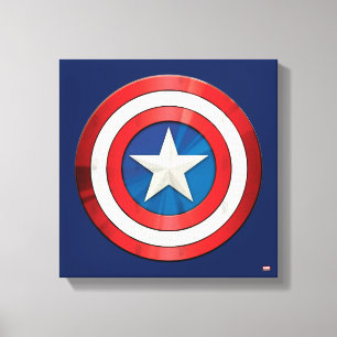 Avengers Classics   Captain America Brushed Shield Canvas Print