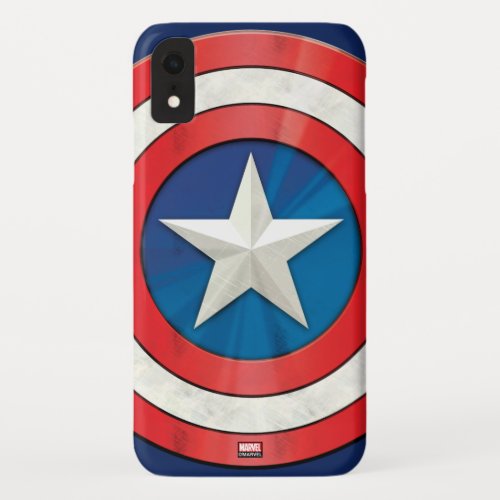 Avengers Classics  Captain America Brushed Shield iPhone XR Case