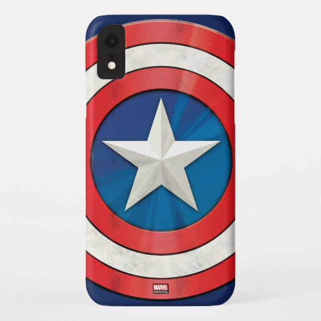 Avengers Classics | Captain America Brushed Shield Case-Mate iPhone Case (Back)