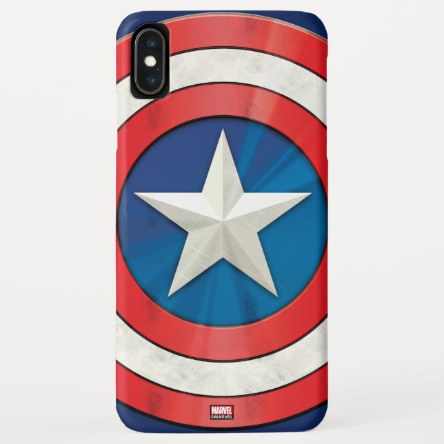 Avengers Classics | Captain America Brushed Shield Case-Mate iPhone Case (Back)
