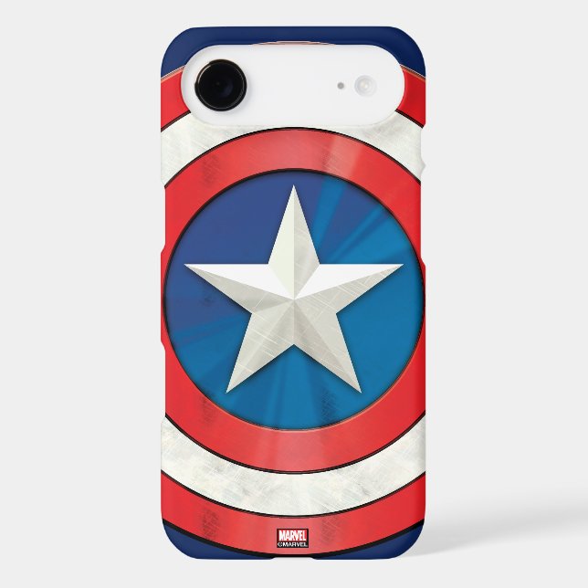 Avengers Classics | Captain America Brushed Shield Case-Mate iPhone Case (Back)