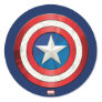Avengers Classics | Captain America Brushed Shield Classic Round Sticker