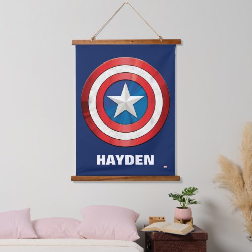 Avengers Classics  Captain America Brushed Shield Hanging Tapestry