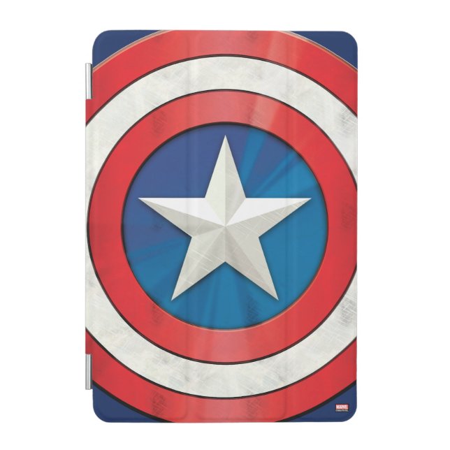 Avengers Classics | Captain America Brushed Shield iPad Mini Cover (Front)