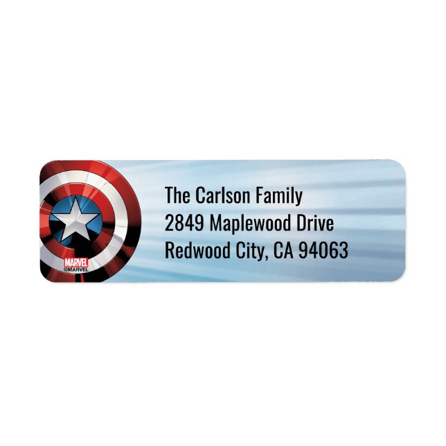 Avengers Classics | Captain America Brushed Shield Label (Front)