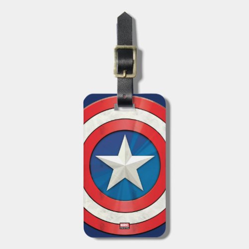 Avengers Classics  Captain America Brushed Shield Luggage Tag