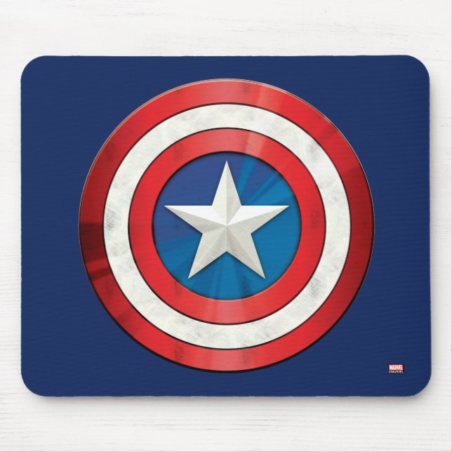 Avengers Classics | Captain America Brushed Shield Mouse Pad (Front)