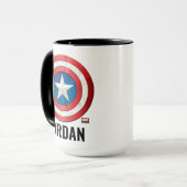 Avengers Classics | Captain America Brushed Shield Mug (Front Left)