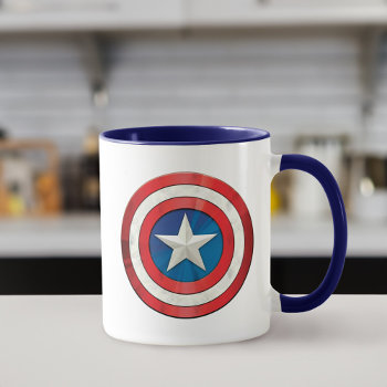 Avengers Classics | Captain America Brushed Shield Mug by avengersclassics at Zazzle