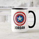 Avengers Classics | Captain America Brushed Shield Mug<br><div class="desc">Check out this brushed metal textured graphic of Captain America's shield.</div>