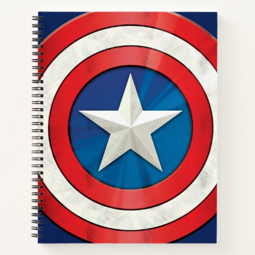 Avengers Classics  Captain America Brushed Shield Notebook