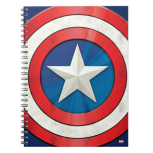 Avengers Classics   Captain America Brushed Shield Notebook