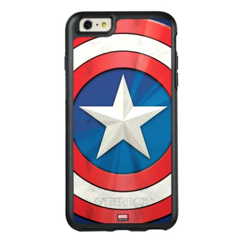 Avengers Classics  Captain America Brushed Shield OtterBox iPhone 66s Plus Case