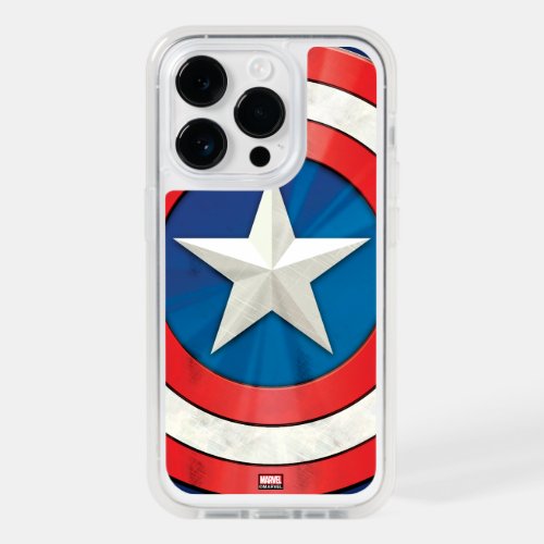 Avengers Classics  Captain America Brushed Shield OtterBox iPhone 14 Pro Case