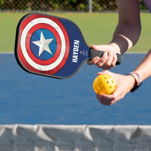 Avengers Classics  Captain America Brushed Shield Pickleball Paddle