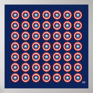 Avengers Classics Captain America Brushed Shield Poster