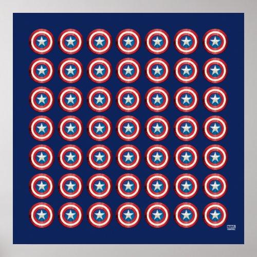 Avengers Classics  Captain America Brushed Shield Poster