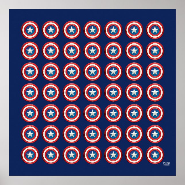 Avengers Classics | Captain America Brushed Shield Poster (Front)