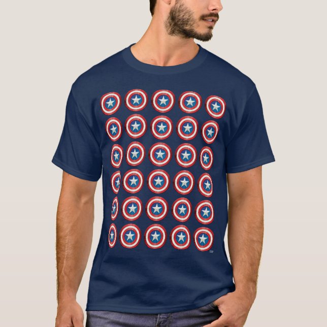 Avengers Classics | Captain America Brushed Shield T-Shirt (Front)