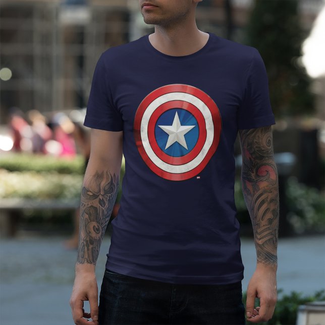 Avengers Classics | Captain America Brushed Shield T-Shirt (Creator Uploaded)