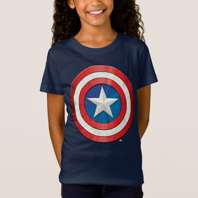 Avengers Classics | Captain America Brushed Shield T-Shirt (Front)
