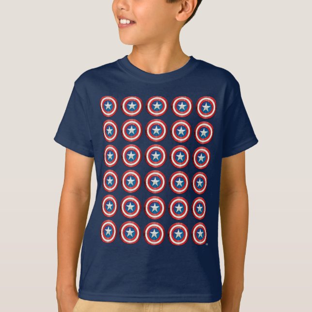 Avengers Classics | Captain America Brushed Shield T-Shirt (Front)