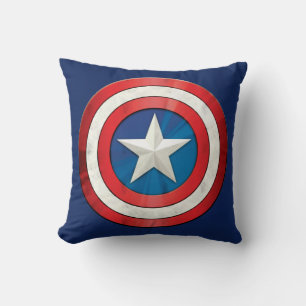 Avengers Classics   Captain America Brushed Shield Throw Pillow