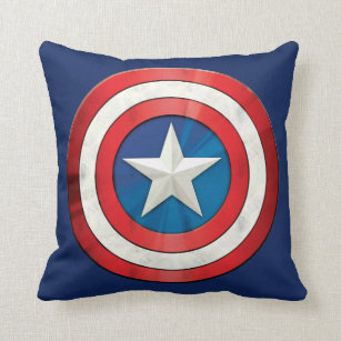 Avengers Classics | Captain America Brushed Shield Throw Pillow