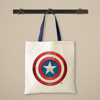 Avengers Classics | Captain America Brushed Shield Tote Bag by avengersclassics at Zazzle