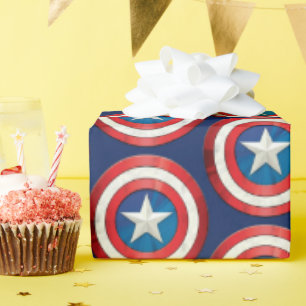 Avengers Classics Captain America Brushed Shield Wrapping Paper