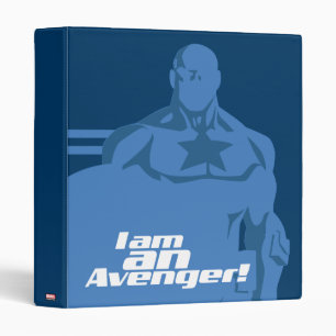 Avengers Classics   Captain America "I Am" Art 3 Ring Binder