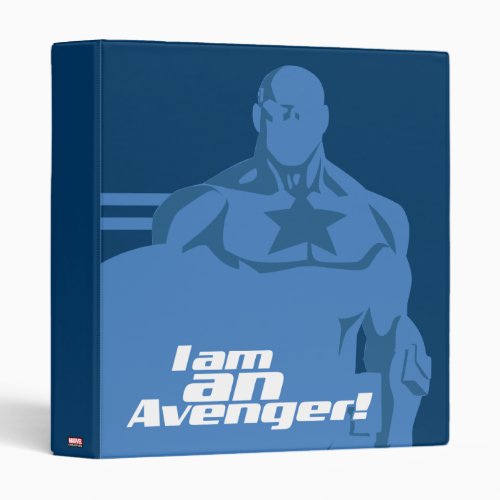 Avengers Classics  Captain America I Am Art 3 Ring Binder