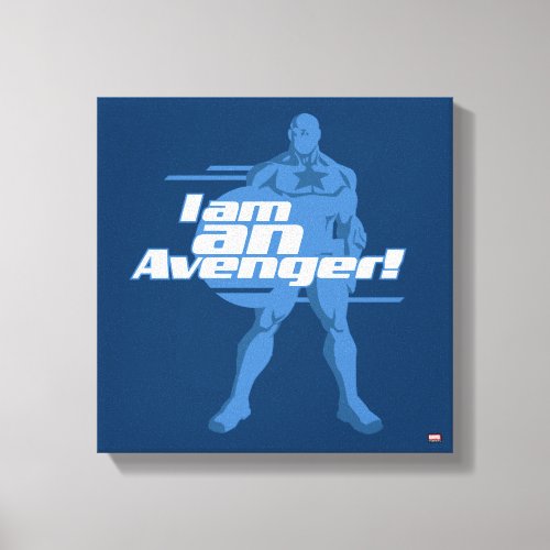 Avengers Classics  Captain America I Am Art Canvas Print