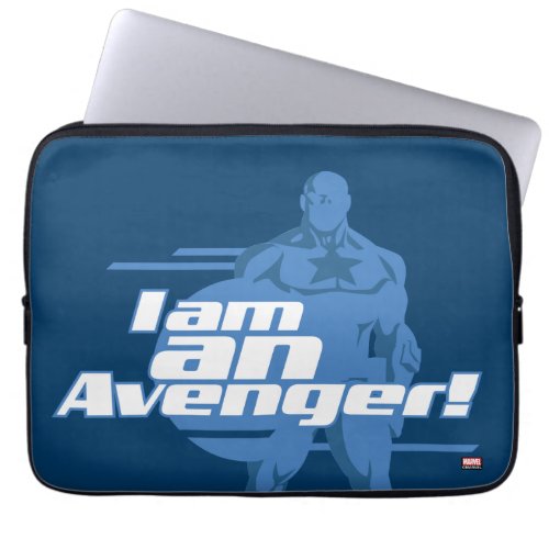 Avengers Classics  Captain America I Am Art Laptop Sleeve