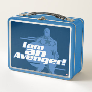 Avengers Classics Captain America "I Am" Art Metal Lunch Box
