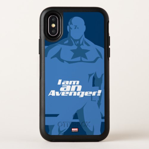 Avengers Classics  Captain America I Am Art OtterBox Symmetry iPhone X Case
