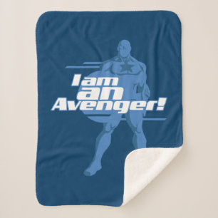 Avengers Classics   Captain America "I Am" Art Sherpa Blanket