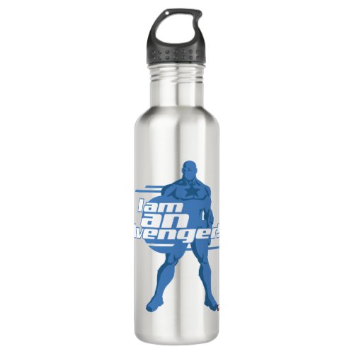 Avengers Classics  Captain America I Am Art Stainless Steel Water Bottle