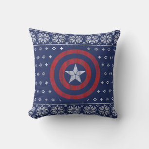 Avengers Classics   Captain America Knit Graphic Throw Pillow