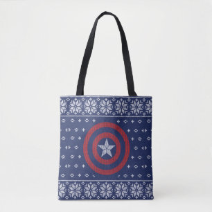 Avengers Classics Captain America Knit Graphic Tote Bag