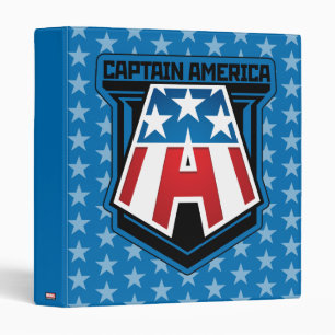 Avengers Classics   Captain America Patriotic Icon 3 Ring Binder
