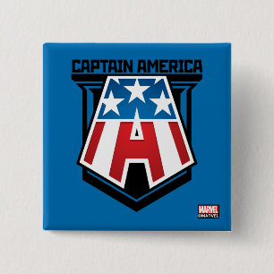 Avengers Classics   Captain America Patriotic Icon Button