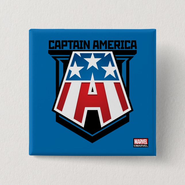 Avengers Classics | Captain America Patriotic Icon Button (Front)
