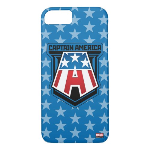 Avengers Classics  Captain America Patriotic Icon iPhone 87 Case