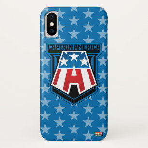 Avengers Classics   Captain America Patriotic Icon iPhone X Case