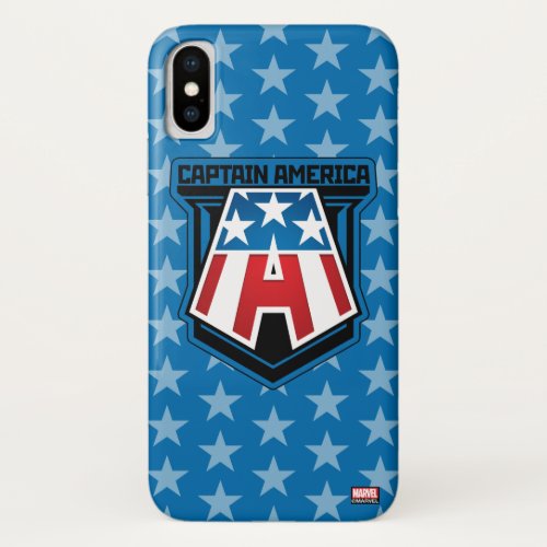 Avengers Classics  Captain America Patriotic Icon iPhone X Case